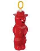 Pustefix Bubble Toys Mini ursulet baloane de sapun rosu