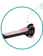 QKids Trotineta copii Bro pink ghidon reglabil pliabila platforma antiderapanta greutate suportata 40 kg varsta 3 ani+