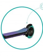 QKids Trotineta copii Bro purple ghidon reglabil pliabila platforma antiderapanta greutate suportata 40 kg varsta 3 ani+