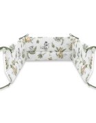 Qmini Aparatoare pentru patut 140x70 cm din bumbac 210x30 cm Safari