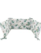 Qmini Aparatoare pentru patut din bumbac 180x30 cm cu panglici Dragons Gray