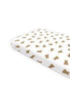 Qmini Cearceaf cu elastic pentru pat 160x80 cm din bumbac certificat Design Teddy Toys