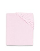 Qmini Cearceaf cu elastic pentru patut 90x40 cm din bumbac terry Pink