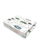 Qmini Cearceaf cu elastic pentru patut co-sleeper Aurora 76x43 cm Hedgehog