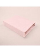 Qmini Cearceaf cu elastic pentru patut co-sleeper Aurora 76x43 cm powder pink