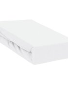 Qmini Cearceaf impermeabil cu elastic pentru patut 120x60 cm din jerseu White