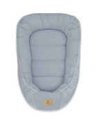Qmini Cosulet pentru bebelusi Jeans Baby Nest 55x75 cm husa din muselina dubla