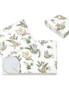 Qmini Lenjerie pat junior cu 3 piese 160x80 cm din bumbac Safari