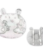 Qmini Perna bebelusi Ursulet multifunctionala 30x23 cm Teddy Bear with Pink Heart