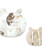 Qmini Perna pentru bebelusi multifunctionala ursulet Minky Teddy Bear and Friends Beige