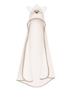 Qmini Prosop cu gluga cu urechi din bumbac 80x80 cm Ecru Qwl