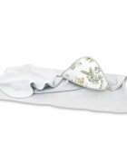 Qmini Prosop mare cu gluga 100x100 cm din bumbac si thermo fleece Safari
