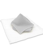 Qmini Set 2 museline Grey si Cream multifunctionale bumbac dublu 30x30 cm