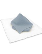 Qmini Set 2 museline Jeans si Cream multifunctionale bumbac dublu 30x30 cm