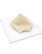 Qmini Set 2 museline Warm beige si Cream multifunctionale bumbac dublu 30x30 cm