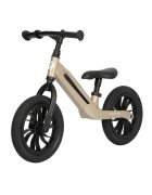 QPlay Bicicleta copii fara pedale Balance bike Racer Platinum de la 3 ani pana la 30 kg cadru usor de magneziu reglabil sa comoda acoperita cu piele ecologica roti de cauciuc gonflabil