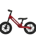 QPlay Bicicleta copii fara pedale Balance bike Racer Rosu Nou de la 3 ani pana la 30 kg cadru usor de magneziu reglabil sa comoda acoperita cu piele ecologica roti de cauciuc gonflabil