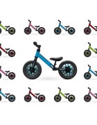 QPlay Bicicleta copii fara pedale Balance bike Spark Roz 12 inch de la 3 ani pana la 30 kg iluminare LED la roti ghidon ajustabil cu mansoane anti-alunecare sa ajustabila pe inaltime roti de cauciuc