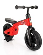 QPlay Bicicleta copii fara pedale Balance bike Tech Rosu 10 inch roti gonflabile de la 3 ani pana la 30 kg scaun si ghidon reglabile pe inaltime