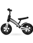 QPlay Bicicleta copii fara pedale Impact Negru 10 inch de la 2 ani pana la 30 kg roti din spuma EVA limitator de viraj scaun reglabil pe inaltime inaltimea recomandata 50-90 cm greutatea maxima suportata 30 kg