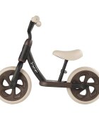QPlay Bicicleta copii fara pedale Trainer Balance bike negru 10 inch varsta 2-4 ani sa din piele ecologica inaltime ajustabila la ghidon si scaun roti din spuma EVA cu densitate ridicata