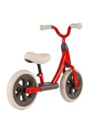 QPlay Bicicleta copii fara pedale Trainer Balance bike rosu 10 inch varsta 2-4 ani sa din piele ecologica inaltime ajustabila la ghidon si scaun roti din spuma EVA cu densitate ridicata