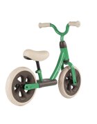 QPlay Bicicleta copii fara pedale Trainer Balance bike verde 10 inch varsta 2-4 ani sa din piele ecologica inaltime ajustabila la ghidon si scaun roti din spuma EVA cu densitate ridicata