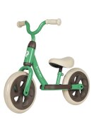 QPlay Bicicleta copii fara pedale Trainer Balance bike verde 10 inch varsta 2-4 ani sa din piele ecologica inaltime ajustabila la ghidon si scaun roti din spuma EVA cu densitate ridicata