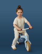 QPlay Bicicleta copii fra pedale Tech Air albastru 10 inch scaun si ghidon ajustabile de la 3 ani pana la greutate maxima suportata 30 kg roti cauciuc gonflabil