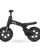 QPlay Bicicleta fara pedale Balance bike Tech Negru 10 inch roti gonflabile de la 3 ani pana la 30 kg scaun si ghidon reglabile pe inaltime