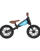 QPlay Bicicleta fara pedale Feduro Albastru Balance bike roti 12 inch gonflabile sa ajustabila din piele ecologica varsta 3-6 ani