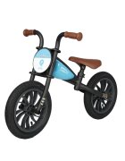 QPlay Bicicleta fara pedale Feduro Albastru Balance bike roti 12 inch gonflabile sa ajustabila din piele ecologica varsta 3-6 ani