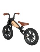 QPlay Bicicleta fara pedale Feduro Bej Balance bike roti 12 inch gonflabile sa ajustabila din piele ecologica varsta 3-6 ani