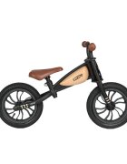 QPlay Bicicleta fara pedale Feduro Bej Balance bike roti 12 inch gonflabile sa ajustabila din piele ecologica varsta 3-6 ani