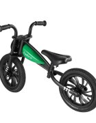 QPlay Bicicleta fara pedale Feduro Verde Balance bike roti 12 inch gonflabile sa ajustabila din piele ecologica varsta 3-6 ani