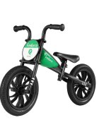 QPlay Bicicleta fara pedale Feduro Verde Balance bike roti 12 inch gonflabile sa ajustabila din piele ecologica varsta 3-6 ani