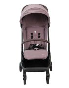 QPlay Carucior pentru copii Grav Violet pliere cu o singura mana amortizoare suport reglabil pentru picioare bara de protectie detasabila