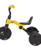QPlay Tricicleta pentru copii Ant Galben cu pedale pliabila roti din spuma Eva cos pentru jucarii de la 2 ani pana la 25 kg