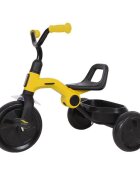 QPlay Tricicleta pentru copii Ant Galben cu pedale pliabila roti din spuma Eva cos pentru jucarii de la 2 ani pana la 25 kg