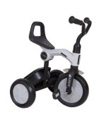 QPlay Tricicleta pentru copii Ant Gri cu pedale pliabila roti din spuma Eva cos pentru jucarii de la 2 ani pana la 25 kg