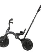 QPlay Tricicleta pentru copii Ant Plus Gri inchis cu roti din spuma EVA pliere compacta cosulet pentru jucarii de la 2 ani pana la 25 kg
