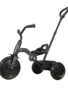 QPlay Tricicleta pentru copii Ant Plus Gri inchis cu roti din spuma EVA pliere compacta cosulet pentru jucarii de la 2 ani pana la 25 kg