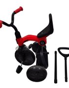 QPlay Tricicleta pentru copii Ant Plus Verde cu roti din spuma EVA pliere compacta cosulet pentru jucarii de la 2 ani pana la 25 kg