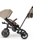 QPlay Tricicleta pentru copii Comfo Max Coffee ultrapliabila scaun pivotant roti eva spatar reglabil