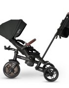 QPlay Tricicleta pentru copii Comfo Max Negru ultrapliabila scaun pivotant roti eva spatar reglabil