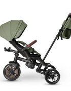 QPlay Tricicleta pentru copii Comfo Max Verde ultrapliabila scaun pivotant roti eva spatar reglabil