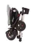 QPlay Tricicleta pentru copii Nova Gri ultrapliabila roti Eva cadru din aluminiu scaun rotativ sistem roata si ghidon liber varsta 10 luni+