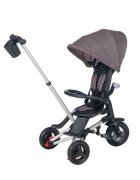 QPlay Tricicleta pentru copii Nova Negru ultrapliabila roti Eva cadru din aluminiu scaun rotativ sistem roata si ghidon liber varsta 10 luni+