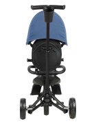 QPlay Tricicleta pentru copii Nova Niello Albastru ultrapliabila cu cadru din aluminiu sezut reversibil 360 spatar reglabil suport pentru picioare roti din cauciuc Eva de la 10 luni pana la 25 kg