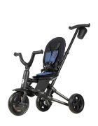 QPlay Tricicleta pentru copii Nova Niello Albastru ultrapliabila cu cadru din aluminiu sezut reversibil 360 spatar reglabil suport pentru picioare roti din cauciuc Eva de la 10 luni pana la 25 kg